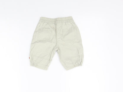 Mothercare Girls Beige   Cargo Trousers Size 0-3 Months