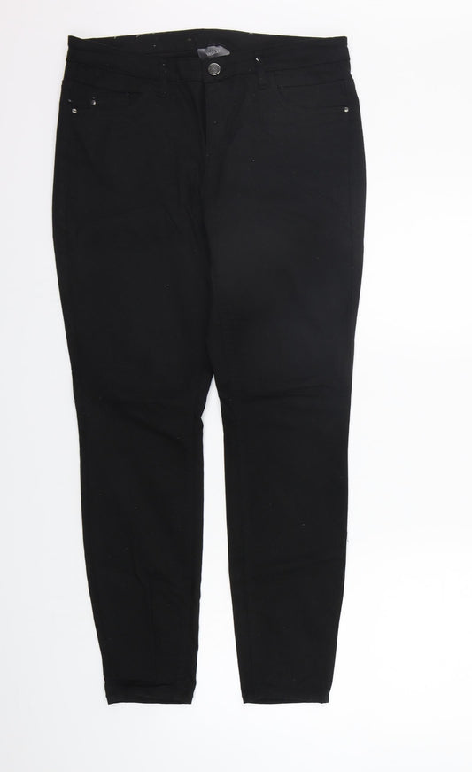 Yessica Womens Black   Straight Jeans Size 12 L28 in