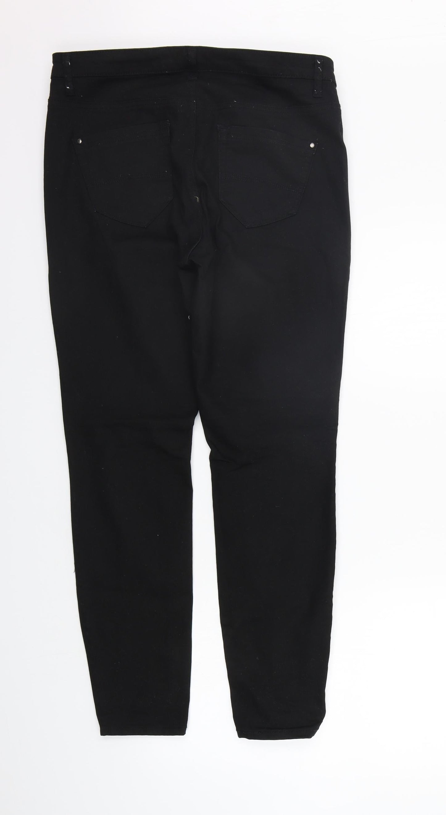 Yessica Womens Black   Straight Jeans Size 12 L28 in