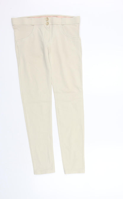Womens UK Size 10 Yessica Regular Fit  Beige Trousers