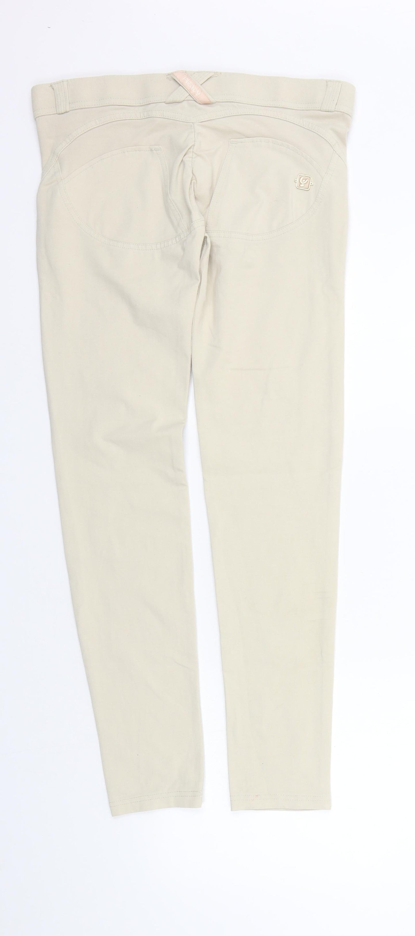 Womens UK Size 10 Yessica Regular Fit  Beige Trousers