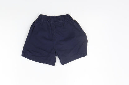 George Girls Blue   Chino Shorts Size 4-5 Years - Elastic Waist Band