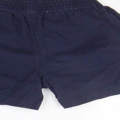 George Girls Blue   Chino Shorts Size 4-5 Years - Elastic Waist Band