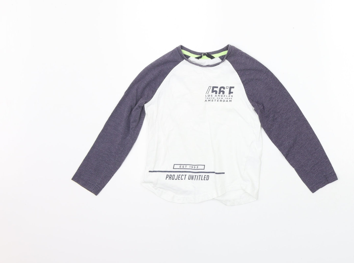 George Girls White   Basic T-Shirt Size 4-5 Years