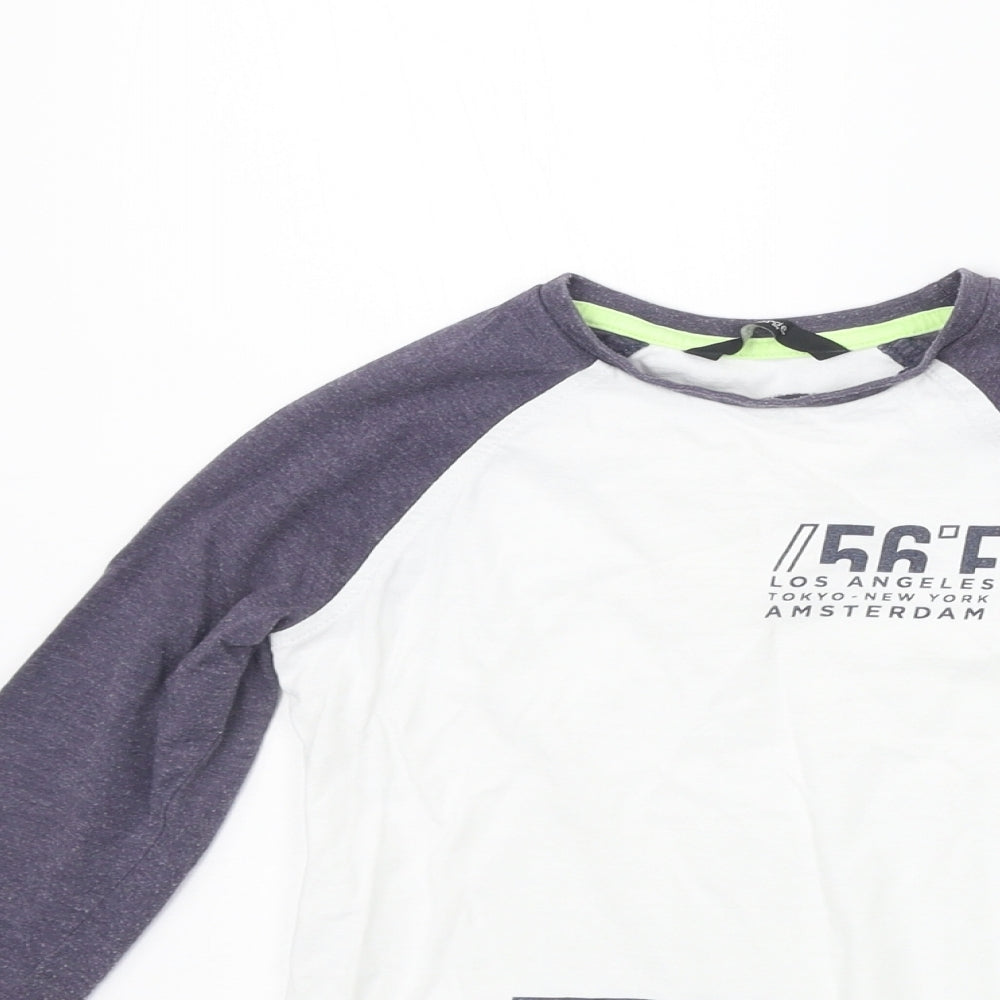 George Girls White   Basic T-Shirt Size 4-5 Years