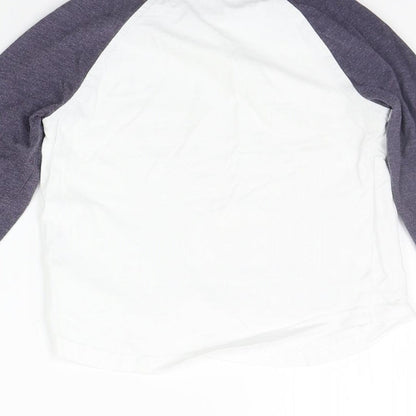 George Girls White   Basic T-Shirt Size 4-5 Years
