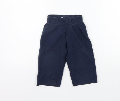 George Girls Blue   Sweatpants Trousers Size 6-9 Months  - Elastic Waist Band