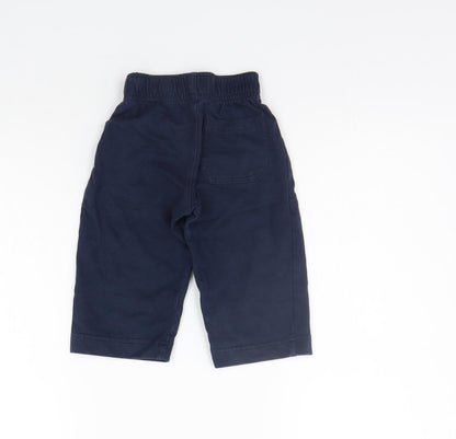 George Girls Blue   Sweatpants Trousers Size 6-9 Months  - Elastic Waist Band