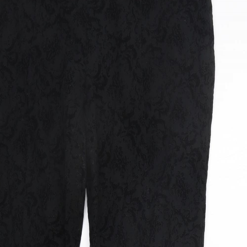 one tone Womens Black   Jegging Trousers Size M L28 in - Elastic Waist Band