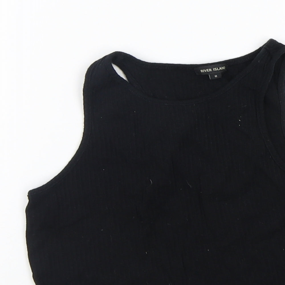Womens UK Size 8 River Island Black Pullover Jumper