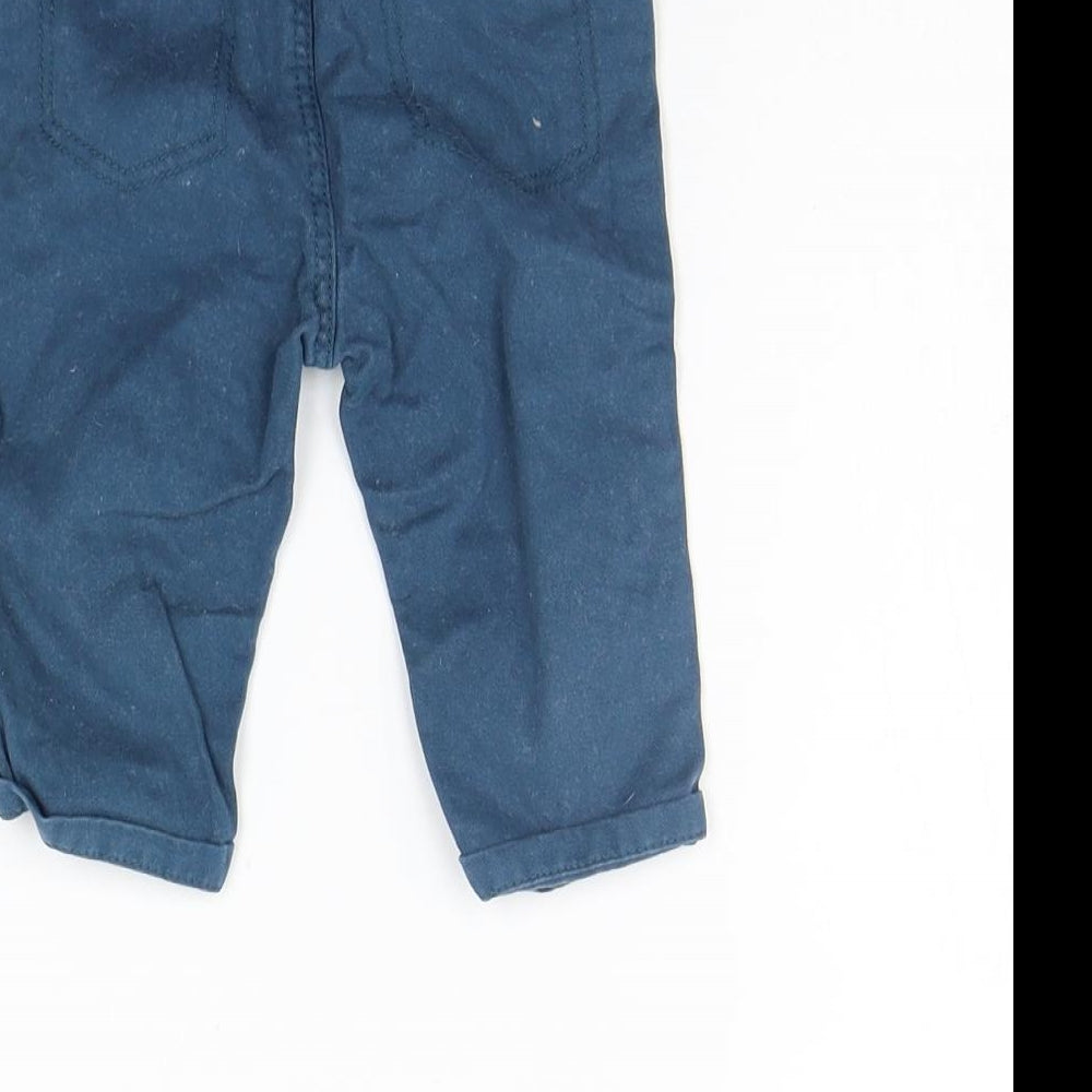 George Boys Blue   Cargo Trousers Size 3-6 Months