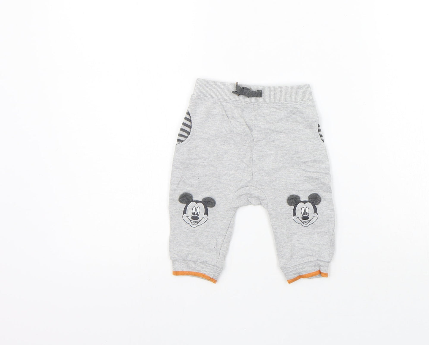 George Girls Grey   Jogger Trousers Size 3-6 Months