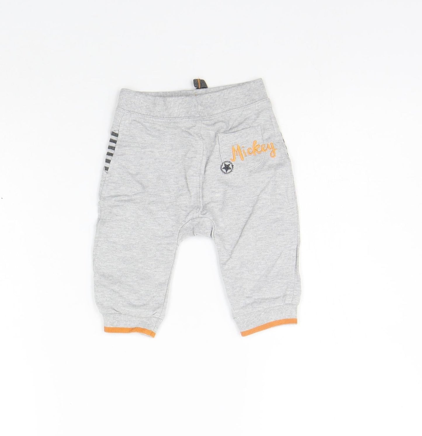 George Girls Grey   Jogger Trousers Size 3-6 Months
