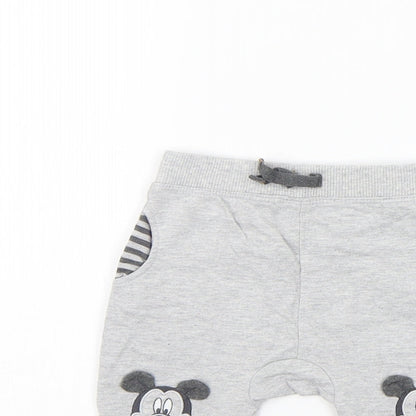 George Girls Grey   Jogger Trousers Size 3-6 Months
