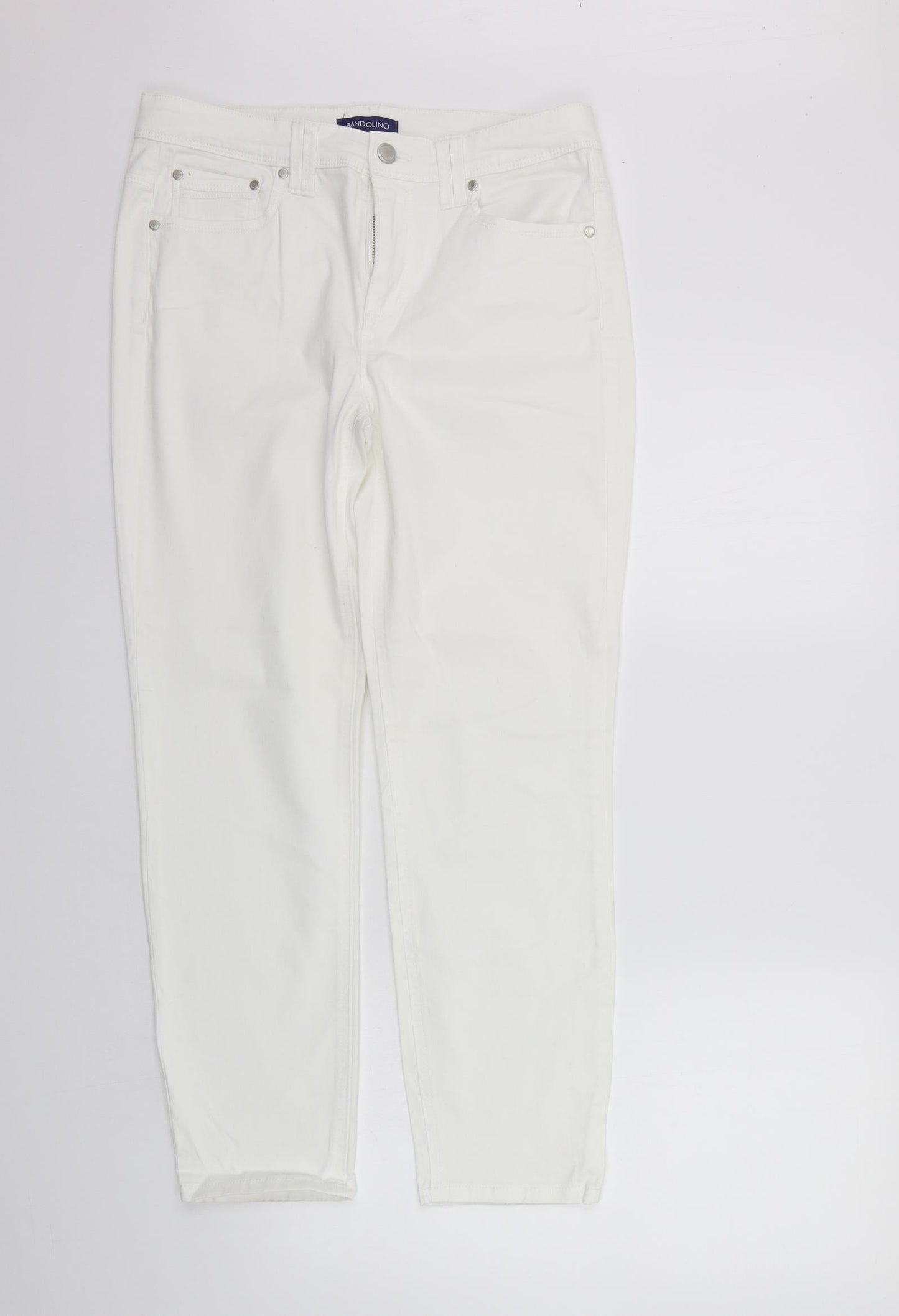 Bandolino Womens White   Trousers  Size 10 L26 in - washable mark