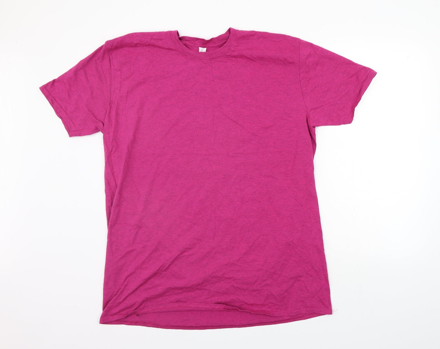 Womens UK Size 2XL Gildan Pink Basic T-Shirt