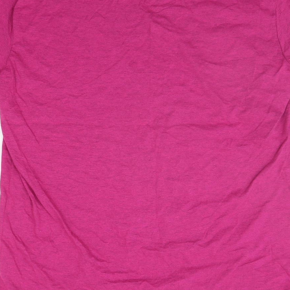Womens UK Size 2XL Gildan Pink Basic T-Shirt