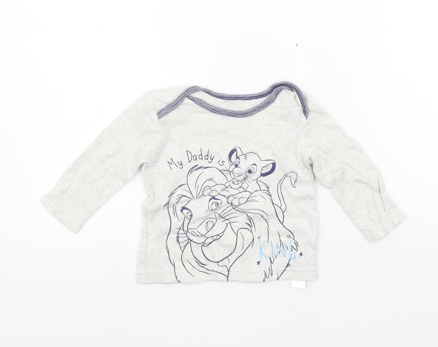 George Girls Grey   Pullover Jumper Size 3-6 Months