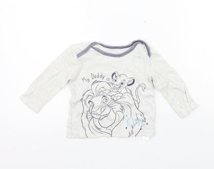 George Girls Grey   Pullover Jumper Size 3-6 Months