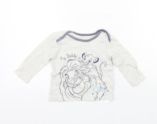 George Girls Grey   Pullover Jumper Size 3-6 Months