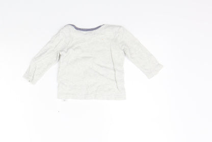 George Girls Grey   Pullover Jumper Size 3-6 Months