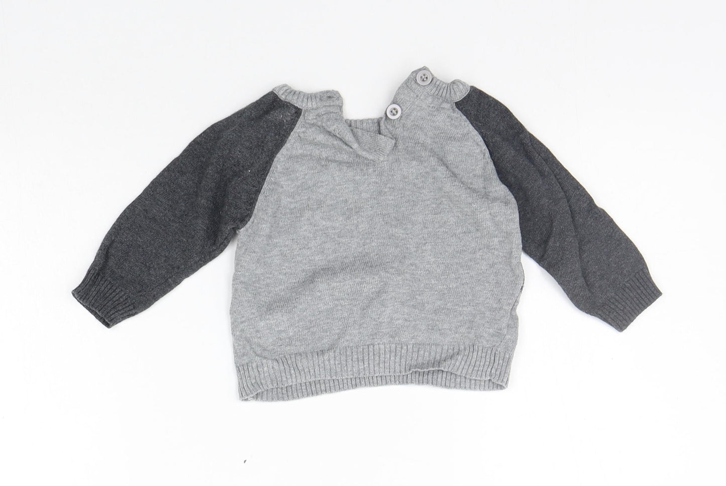 Earlydays Girls Grey   Pullover Jumper Size 3-6 Months  - animal design