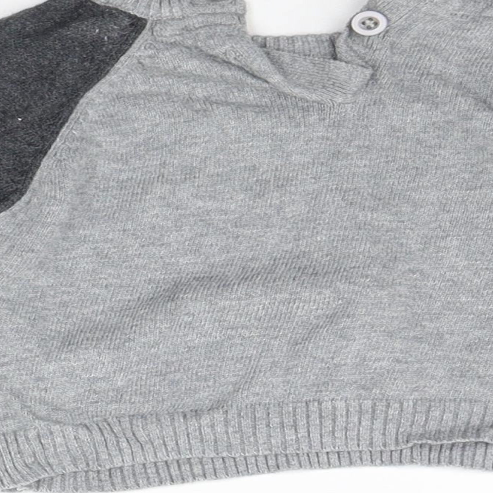 Earlydays Girls Grey   Pullover Jumper Size 3-6 Months  - animal design