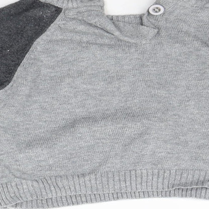 Earlydays Girls Grey   Pullover Jumper Size 3-6 Months  - animal design