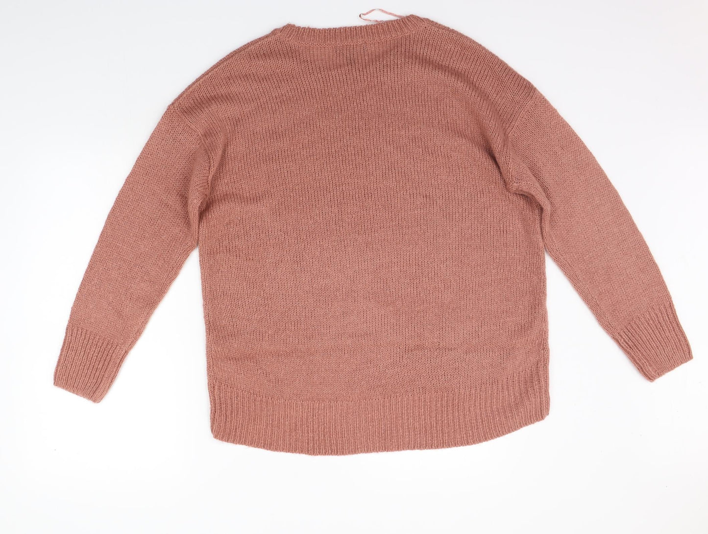 Womens UK Size L New Look Pink Pullover Jumper