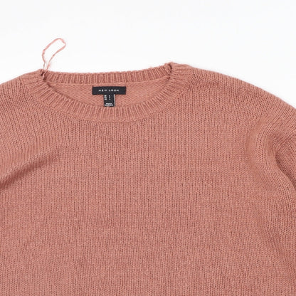 Womens UK Size L New Look Pink Pullover Jumper