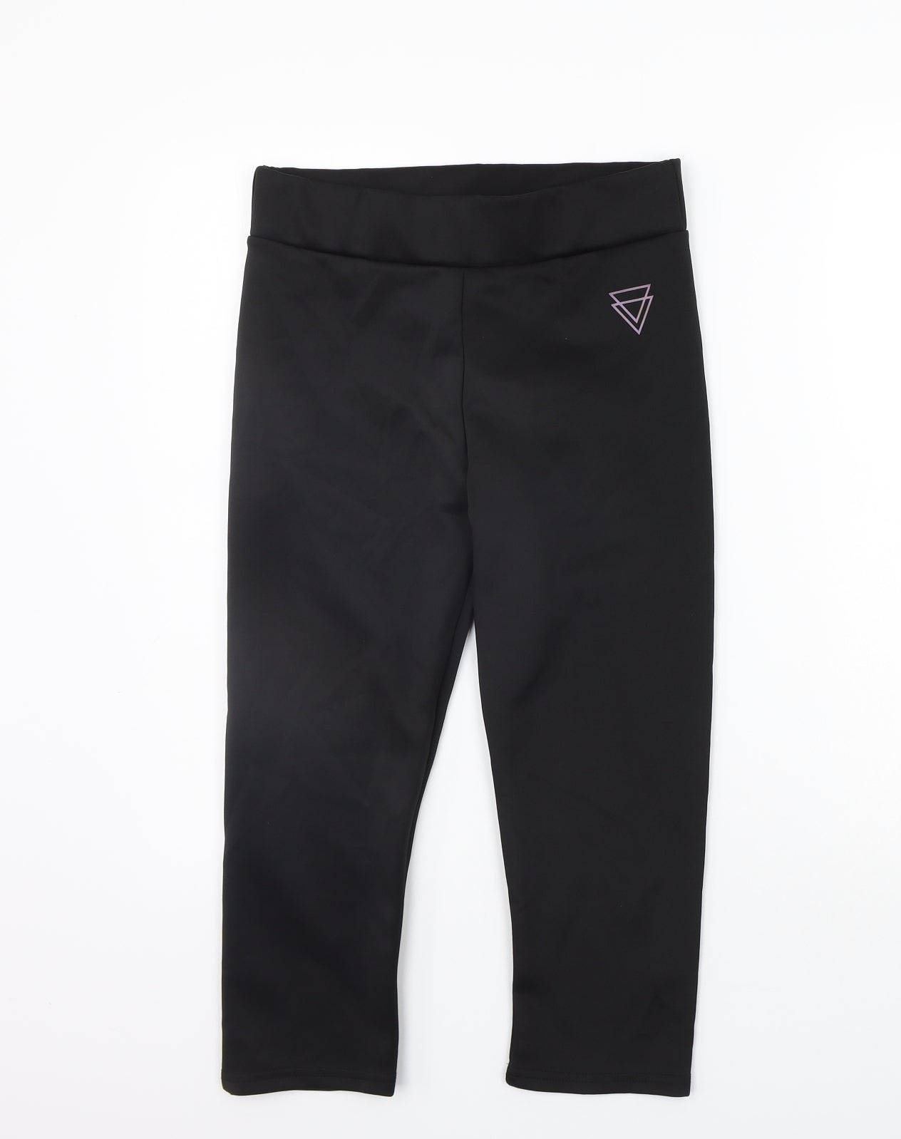 Womens UK Size 10 Boohoo Regular Fit Jogger Black Trousers