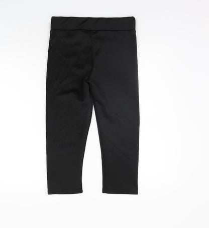 Womens UK Size 10 Boohoo Regular Fit Jogger Black Trousers