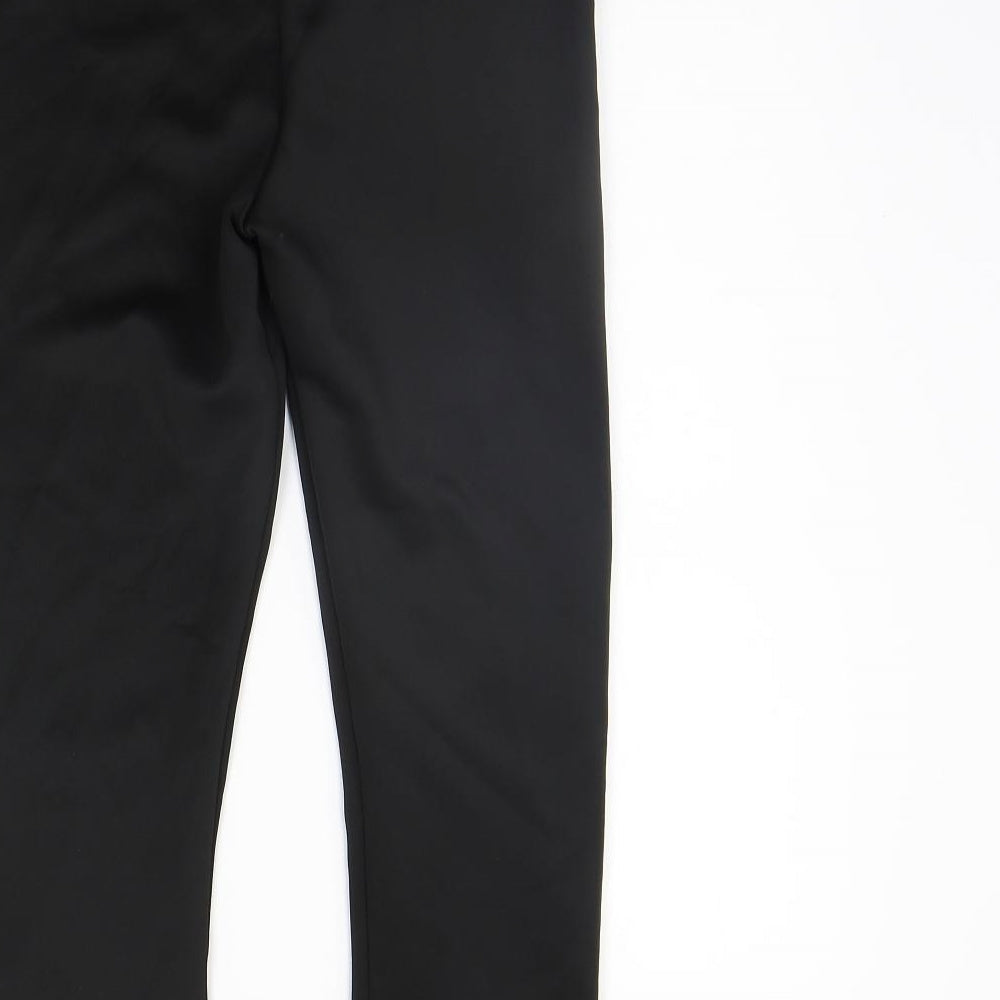 Womens UK Size 10 Boohoo Regular Fit Jogger Black Trousers