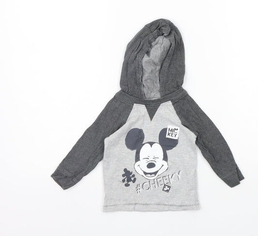 George Girls Grey   Pullover Jumper Size 3-6 Months  - Mickey