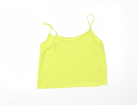 Womens UK Size 10 NEXT Green Cropped T-Shirt