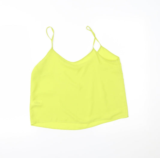 Womens UK Size 10 NEXT Green Cropped T-Shirt