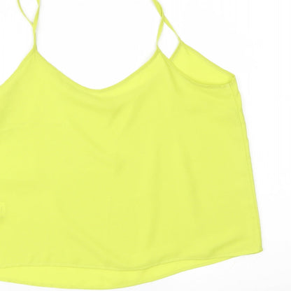 Womens UK Size 10 NEXT Green Cropped T-Shirt