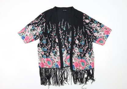 B. You Womens Multicoloured Floral  Cardigan Jumper Size S