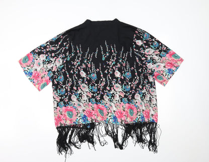 B. You Womens Multicoloured Floral  Cardigan Jumper Size S