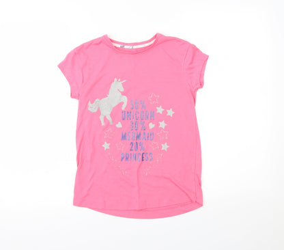 Matalan Girls Pink   Top Pyjama Top Size 10 Years