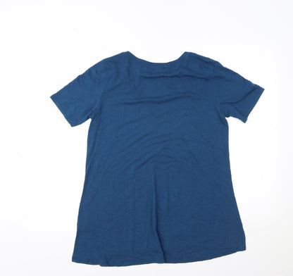 Womens UK Size S JustFab Blue Basic Polo