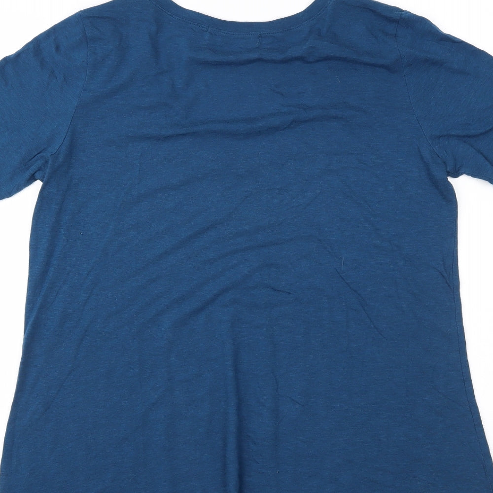 Womens UK Size S JustFab Blue Basic Polo