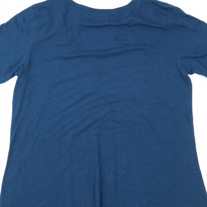 Womens UK Size S JustFab Blue Basic Polo