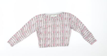Womens UK Size 8 NEXT Multicoloured Cropped T-Shirt