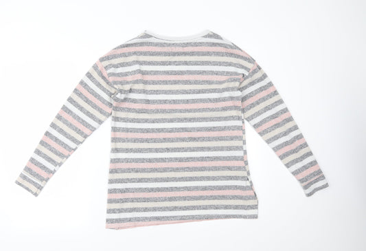 Womens UK Size 8 Peacocks Multicoloured Pullover Jumper