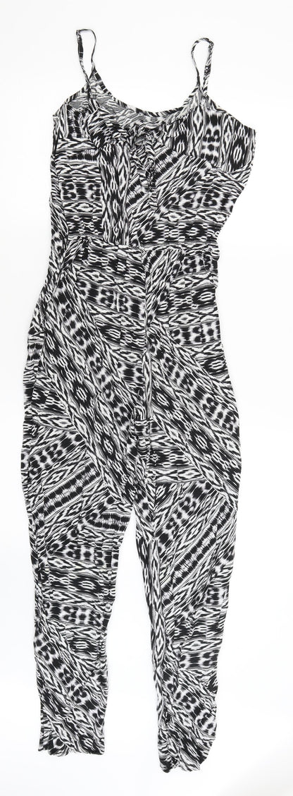 F&F Womens Black   Catsuit One-Piece Size 8