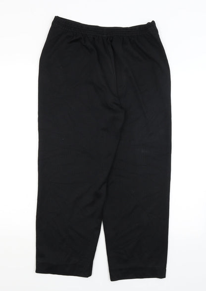 BM Collection Womens Black   Capri Trousers Size 12 L24 in