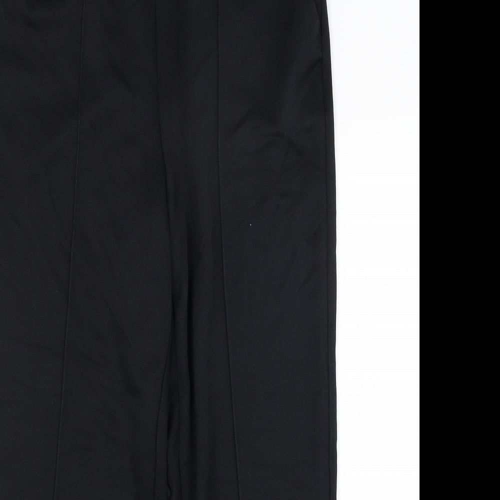 BM Collection Womens Black   Capri Trousers Size 12 L24 in