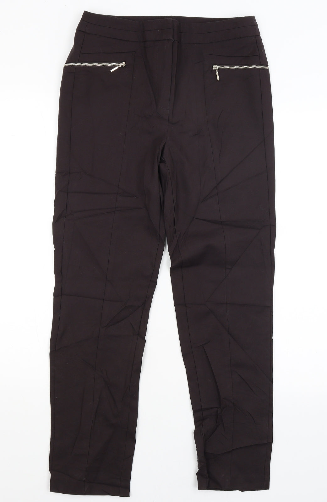 F&F Womens Black   Dress Pants Trousers Size 8 L26 in