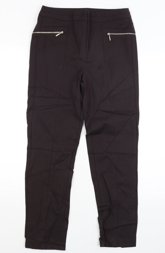 F&F Womens Black   Dress Pants Trousers Size 8 L26 in